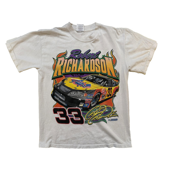 Robert Richardson Racing 33 TShirt Mens Medium NASCAR AUTOGRAPH Team Monte Carlo - Picture 1 of 9